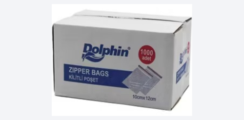 Dolphin Kilitli Poşet 10×12 cm 1000 Adet 1 Kutu