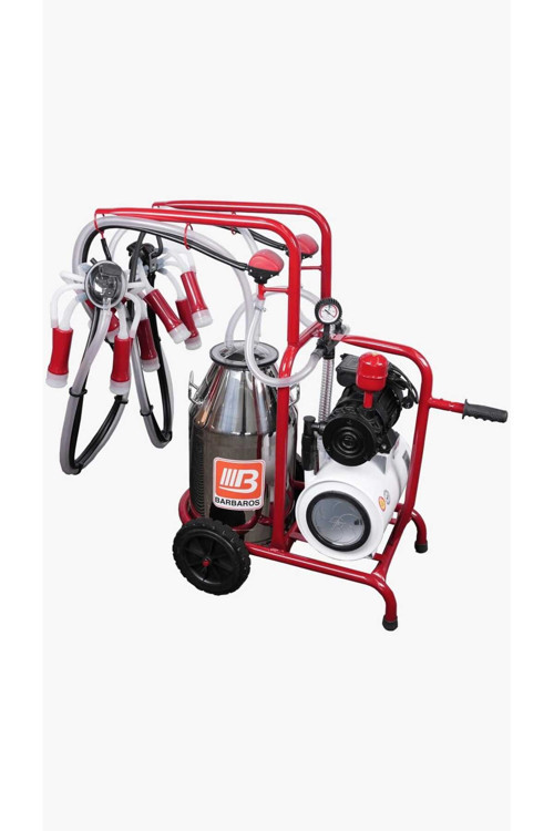Çift Sağım Tek Güğüm İnek Sağım Makinesi Üniversal Model (Kuru Pompa)