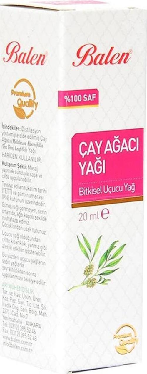 Çay Ağacı Yağı 20 ML CC Saf Doğal Distilasyon Cam Şişe