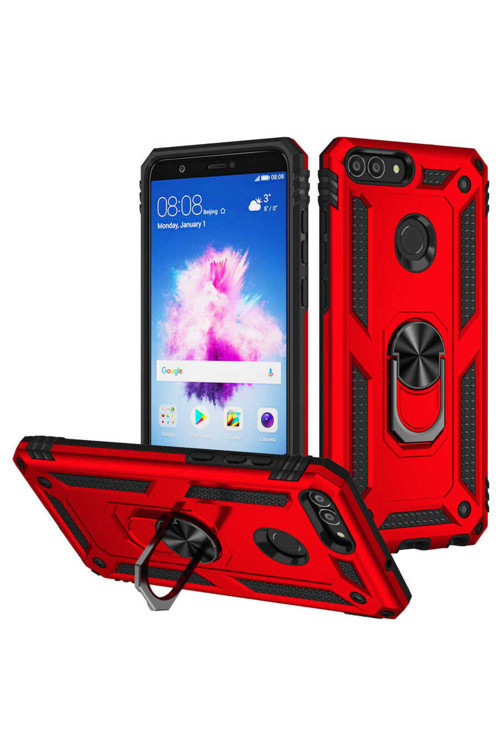 Huawei P Smart Kılıf Klfs Vega Kapak - Kırmızı