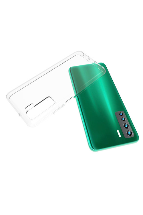 Huawei P40 Lite 5G Kılıf Klfs Süper Silikon Kapak - Renksiz