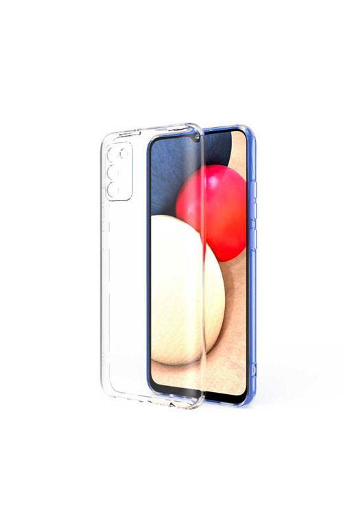 Galaxy A02S Kılıf Klfs Kamera Korumalı Süper Silikon Kapak - Renksiz