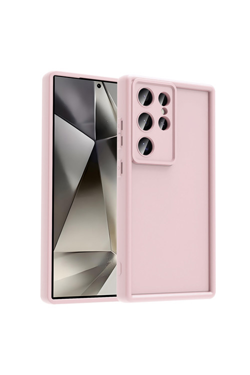 Galaxy S24 Ultra Kılıf Kamera Korumalı Klfs Ananas Kapak - Pembe