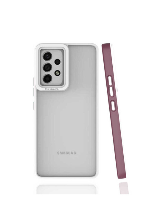 Galaxy A53 5G Kılıf Klfs Mima Kapak - Mürdüm