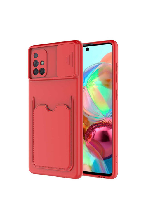 Galaxy A71 Kılıf Klfs Kartix Kapak - Kırmızı