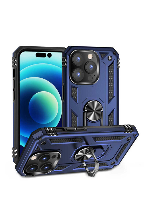 İphone 14 Pro Max Uyumlu Klfs Vega Kılıf-Mavi