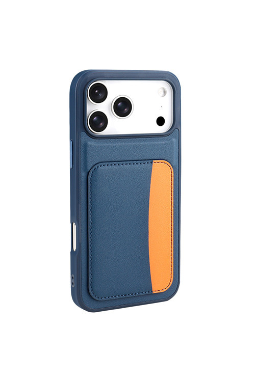 İphone 17 Pro Kılıf Kartlıklı Zore X-Kart Silikon Kapak - Lacivert