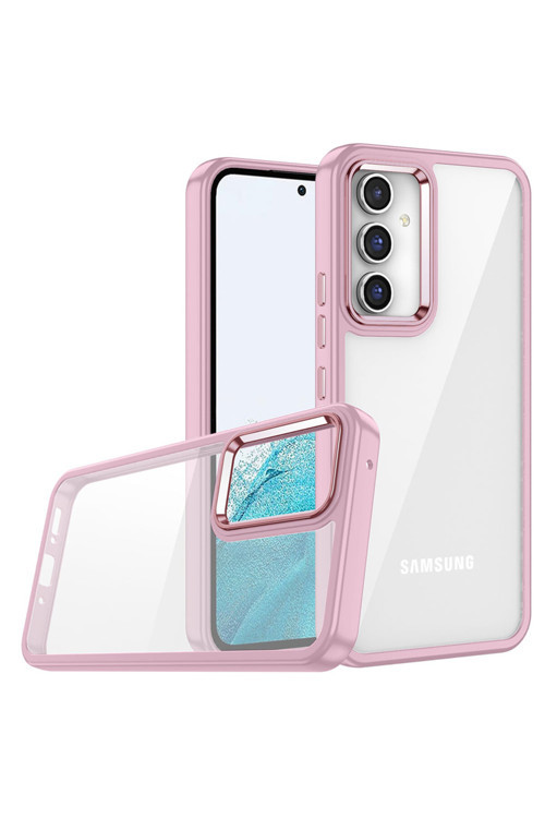 Galaxy A14 Kılıf Klfs Flora Kapak - Rose Gold