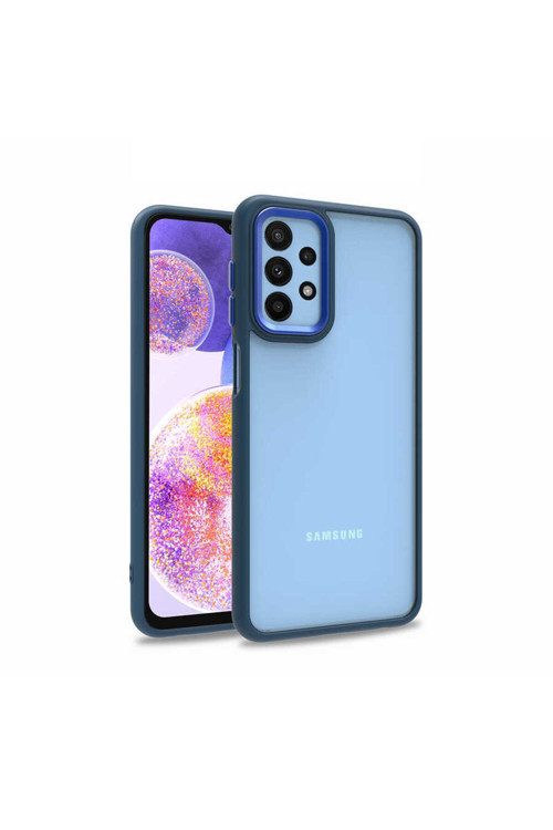 Galaxy A23 Kılıf Klfs Flora Kapak - Mavi