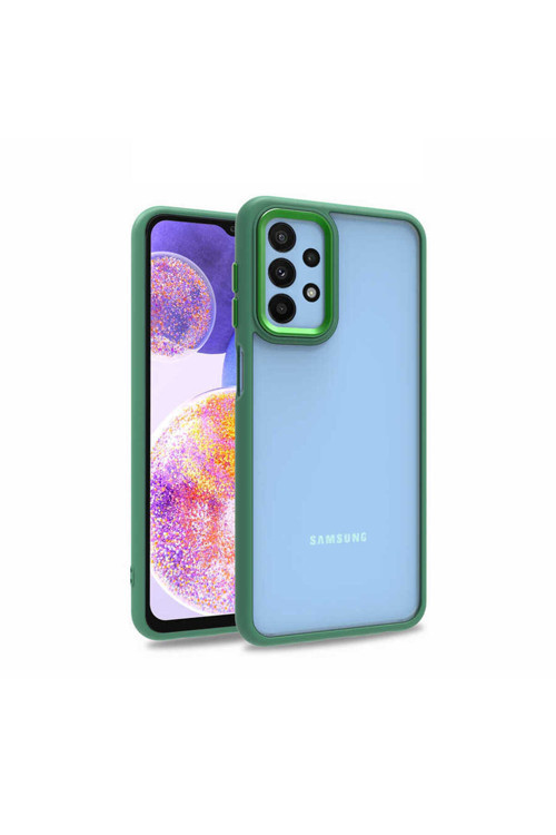 Galaxy A23 Kılıf Klfs Flora Kapak - Yeşil