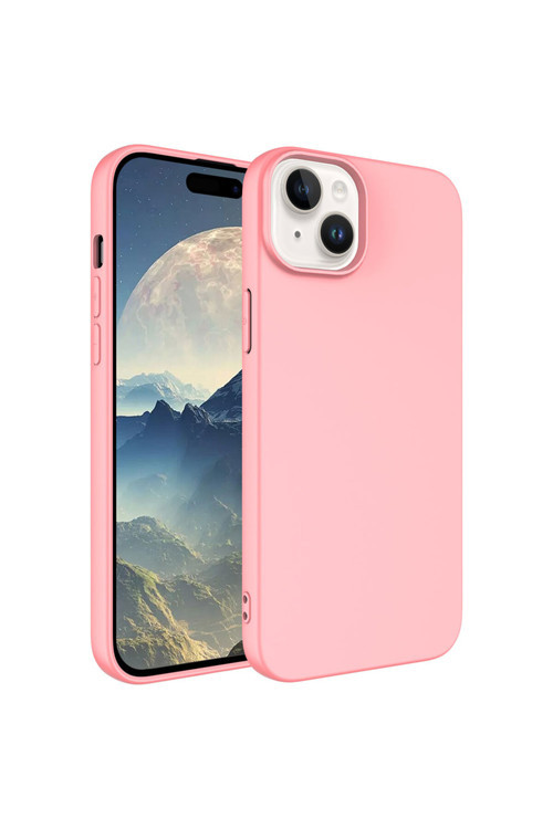 İphone 15 Uyumlu Klfs Lsr Lansman Kılıf-Pembe Açık
