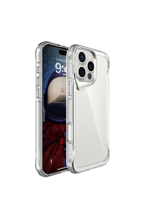 İphone 16 Pro Kılıf Klfs T-Max Kapak - Şeffaf