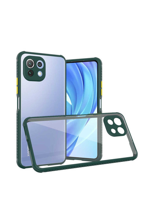 Mi 11 Lite Kılıf Klfs Kaff Kapak - Koyu Yeşil