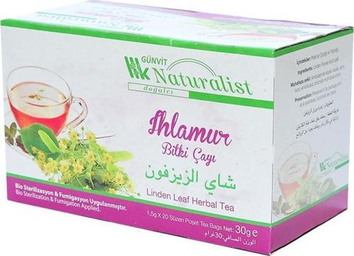 Naturalist Ihlamur Bitki Süzen Poşet Çay 20 x 1.5 G