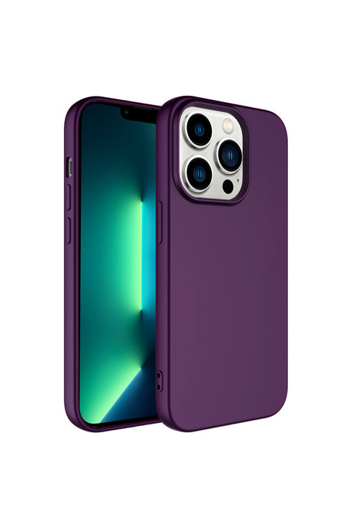 İphone 14 Pro Max Uyumlu Klfs Lsr Lansman Kılıf-Derin Mor