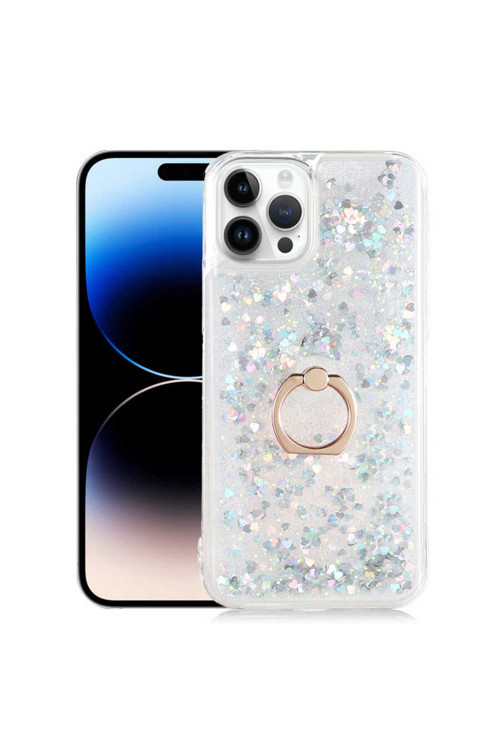 İphone 14 Pro Max Uyumlu Klfs Milce Kılıf-Gümüş