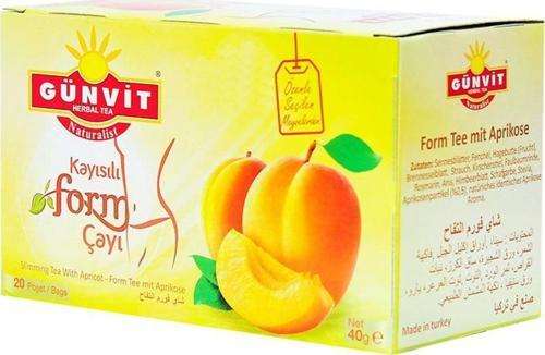 Naturalist Kayısılı Form Bitki Süzen Poşet Çay 20 x 2  gr