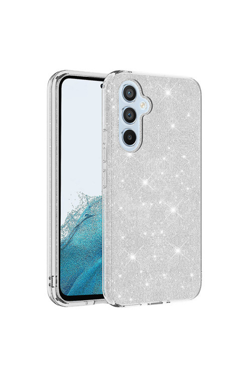 Galaxy A14 Kılıf Klfs Shining Silikon - Gümüş