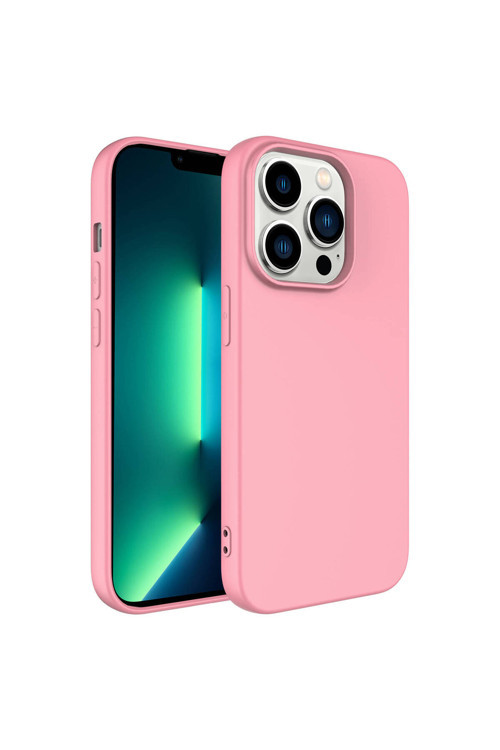 İphone 14 Pro Max Uyumlu Klfs Lsr Lansman Kılıf-Pembe Açık