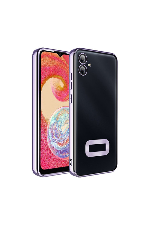 Galaxy A06 Uyumlu Kılıf Kamera Korumalı Logo Gösteren Klfs Omega Kapak-Lila