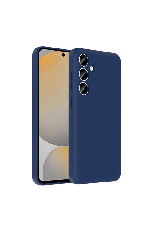 Galaxy A55 Kılıf Kamera Korumalı Kartlık Hazneli Klfs Vitra Kapak - Lacivert