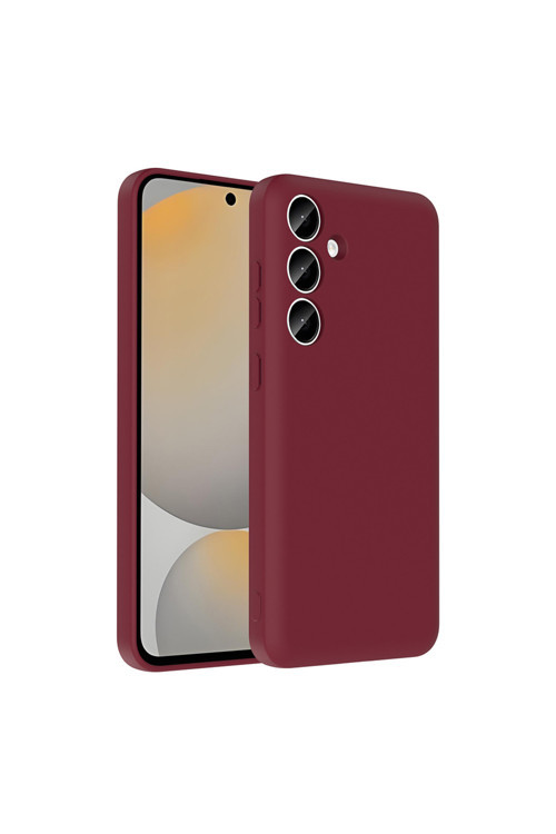 Galaxy A55 Kılıf Kamera Korumalı Kartlık Hazneli Klfs Vitra Kapak - Mürdüm