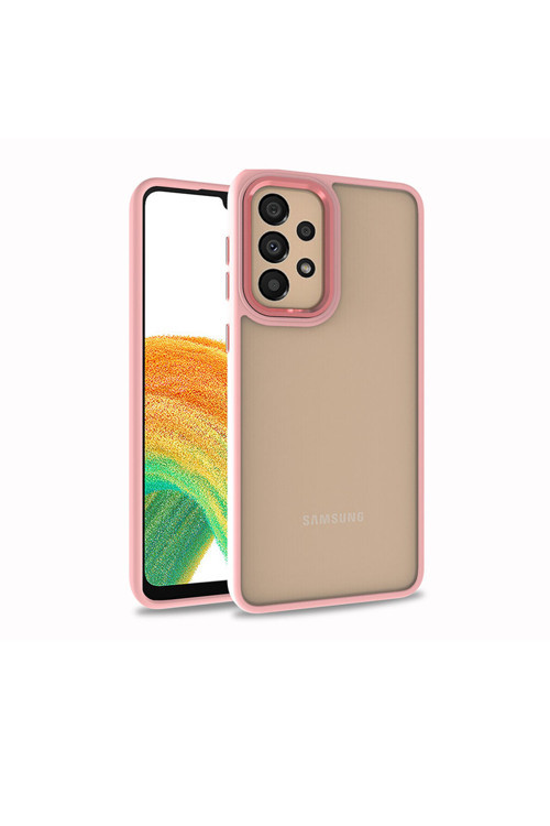 Galaxy A73 Kılıf Klfs Flora Kapak - Rose Gold