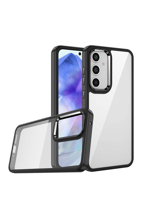 Galaxy A15 Kılıf Klfs Flora Kapak - Siyah