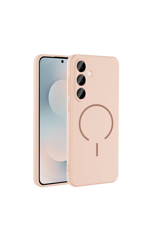Galaxy S24 Fe Kılıf M-Safe Şarj Özellikli Klfs Meta Kapak - Pembe
