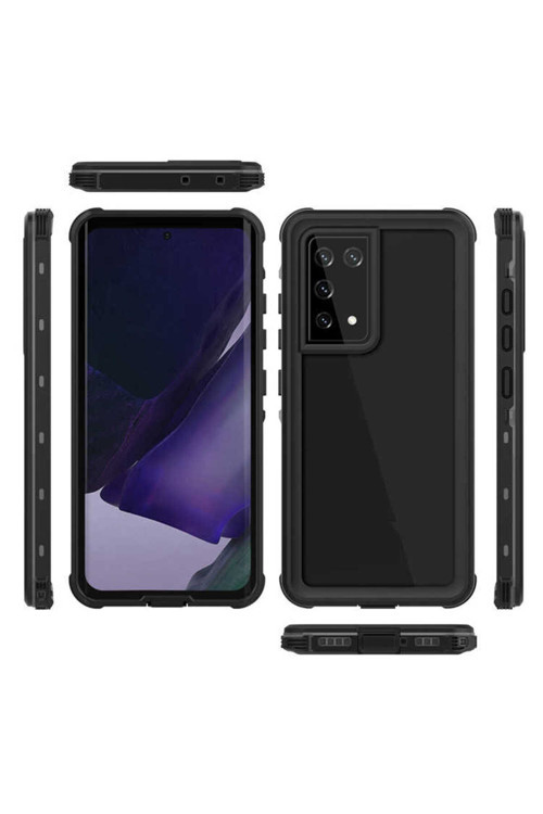 Galaxy S21 Ultra Kılıf 1-1 Su Geçirmez Kılıf - Siyah