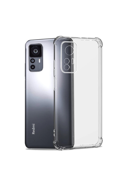 Mi 12T Kılıf Klfs Kamera Korumalı Nitro Anti Shock Silikon - Renksiz