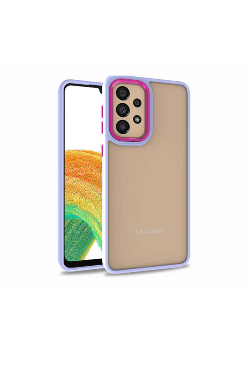 Galaxy A52 Kılıf Klfs Flora Kapak - Lila