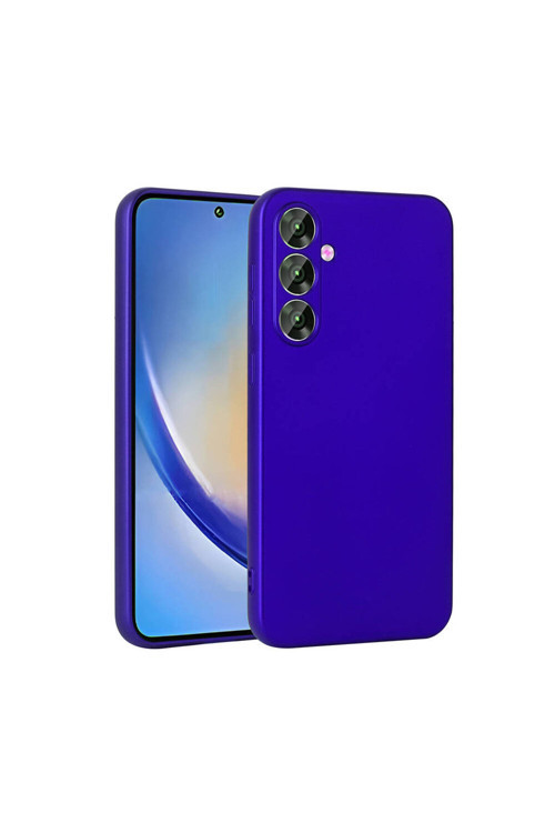Galaxy A55 Kılıf Klfs Premier Silikon Kapak - Saks Mavi