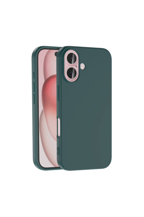 Apple İphone 16 Plus Kılıf Klfs Lsr Lansman Kapak-Yeşil