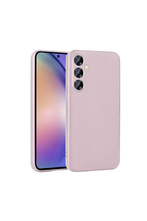 Galaxy A55 Kılıf Klfs Premier Silikon Kapak - Rose Gold