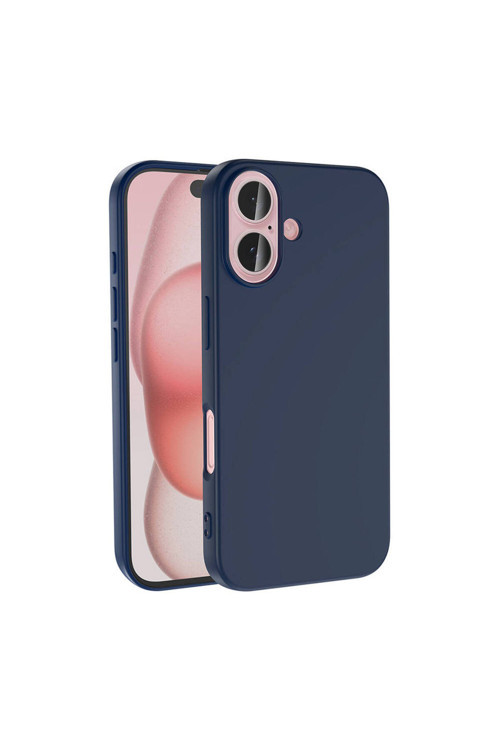 Apple İphone 16 Plus Kılıf Klfs Lsr Lansman Kapak-Lacivert