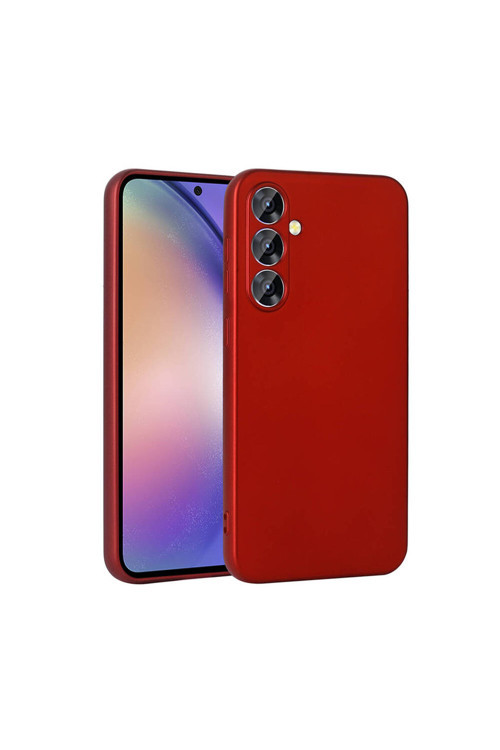 Galaxy A55 Kılıf Klfs Premier Silikon Kapak - Kırmızı