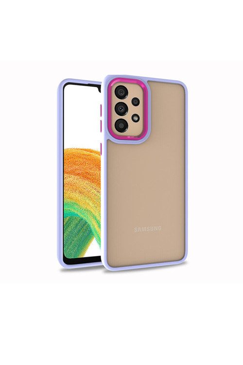 Galaxy A33 5G Kılıf Klfs Flora Kapak - Lila
