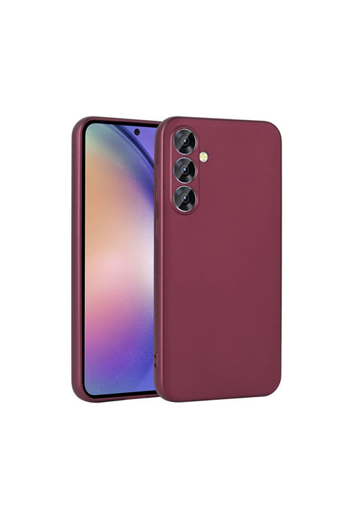 Galaxy A55 Kılıf Klfs Premier Silikon Kapak - Mürdüm