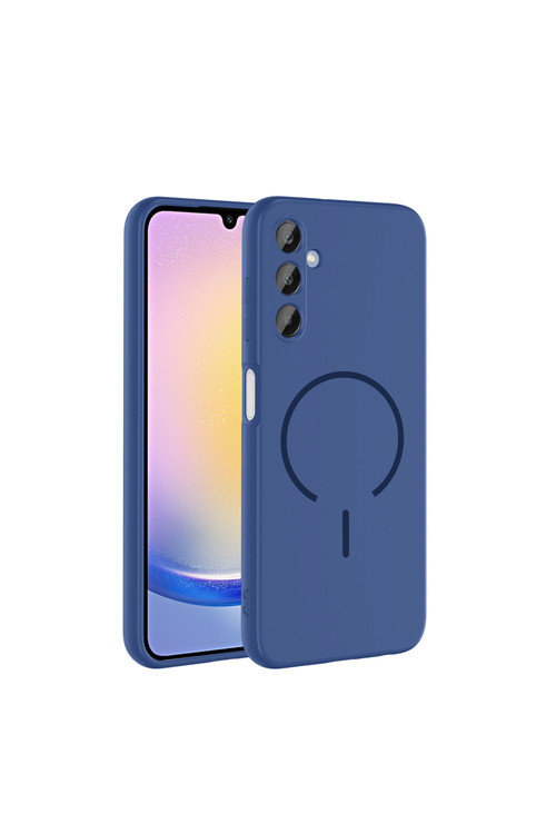 Galaxy A15 Kılıf M-Safe Şarj Özellikli Klfs Meta Kapak - Lacivert