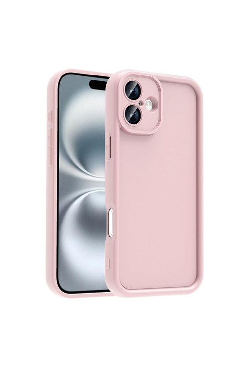 İphone 16 Plus Kılıf Kamera Korumalı Klfs Ananas Kapak - Pembe