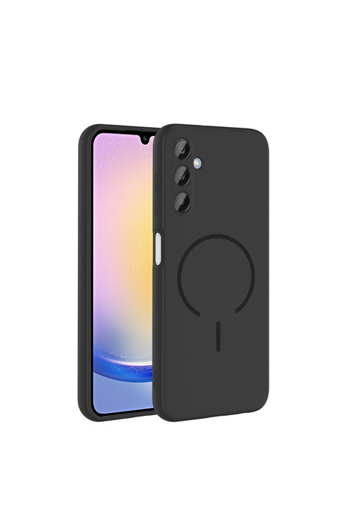 Galaxy A15 Kılıf M-Safe Şarj Özellikli Klfs Meta Kapak - Siyah