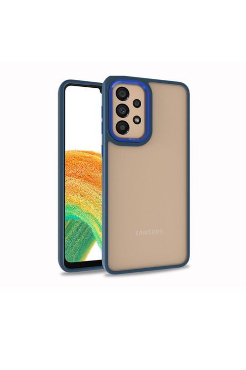 Galaxy A33 5G Kılıf Klfs Flora Kapak - Mavi