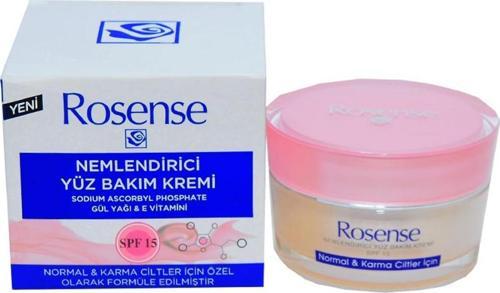 Gül Yağı E Vitaminli Nemlendirici Yüz Kremi 50ML Normal