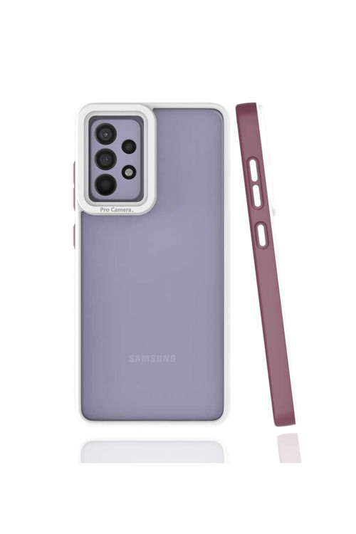Galaxy A52 Kılıf Klfs Mima Kapak - Mürdüm