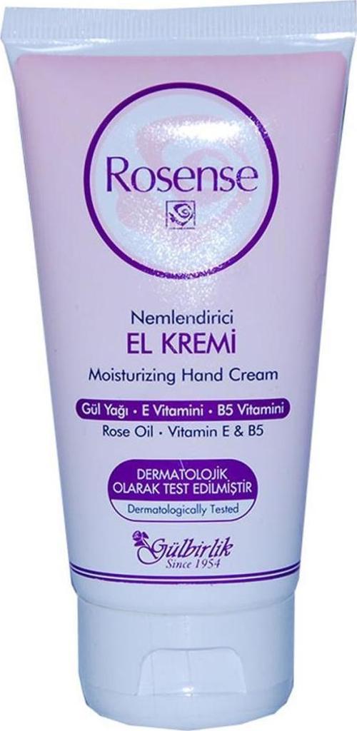 Gül Yağlı Nemlendirici El Kremi 75ML E ve B5 Vitaminli