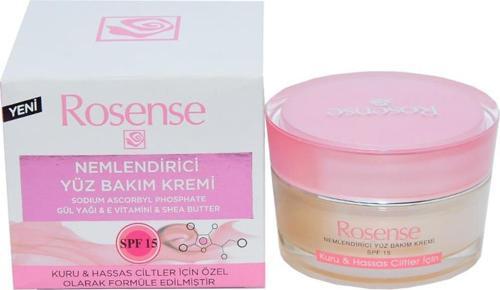 Nemlendirici Yüz Bakım Kremi Gül Yağı E Shea Butter 50ML