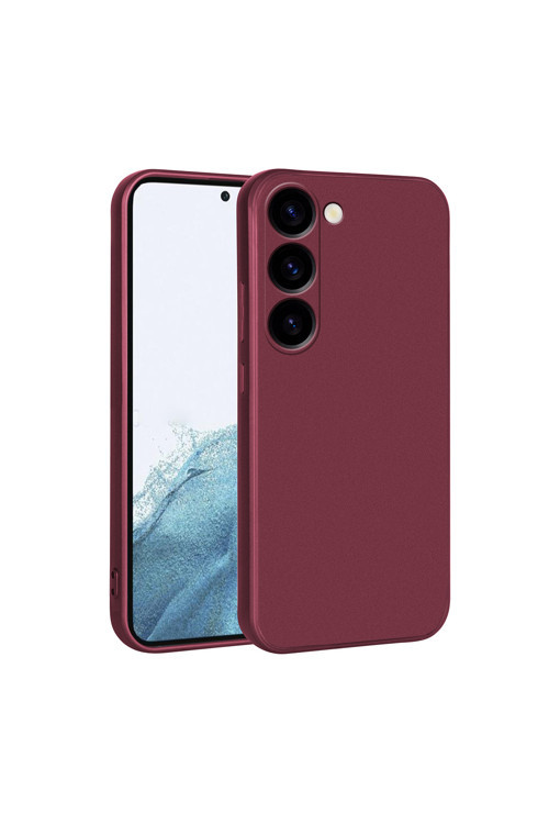 Galaxy S23 Uyumlu Klfs Premier Silikon Kılıf-Mürdüm