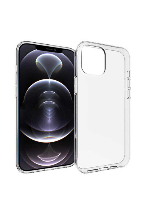 İphone 15 Pro Max Uyumlu Klfs Süper Silikon Kılıf-Renksiz