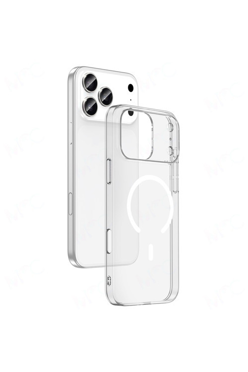 İphone 17 Pro Max Kamera Korumalı Magsafe Şarj Özellikli Sararmaz Şeffaf Klfs London Kapak